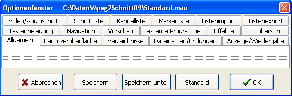 Optionendialog